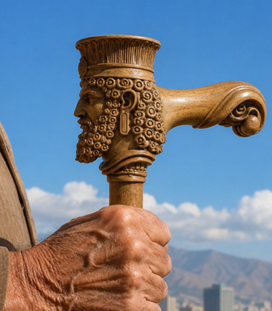 عصا چوبی منبتی کوروش